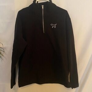 ⭐️PINK Fleece Black 1/4 zip Top Small